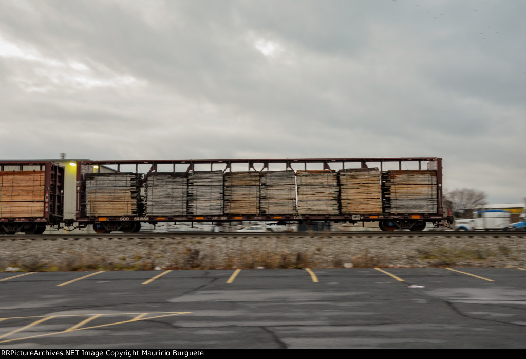 SOO Centerbeam Flat Car